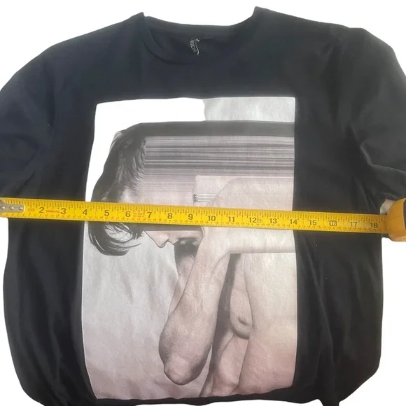 Neil Barrett male model graphic T-shirt - Picture 3 of 6